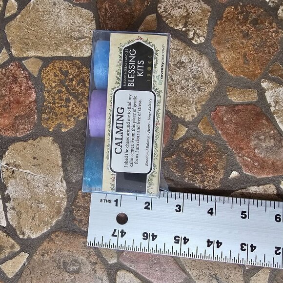 Coventry Creations Calming Blessed Herbal Candles Blessing Kit New w/ Minor Wear - Picture 5 of 6